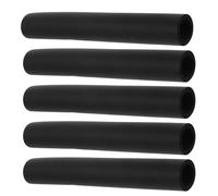 POPETPOP Dog Leash Grip Covers 5Pcs Black Foam Sponge Sleeves Ergonomic Design for Outdoor Pet Leash Use