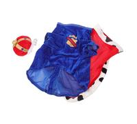 POPETPOP Dogs Crown Hat Cape Ensemble Cloak Set Pet Mantle for Small Dogs Cat Easy On/off l Size