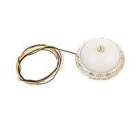 POPETPOP Dollhouse round Ceiling Light Warm White Miniature Ceiling Lamp for Bedroom Living Room Dollhouse Decor Realistic Vintage Style