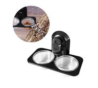 POPETPOP Double Cushion Food Bowl for Pet Reptile Feeder Plastic Bowl Screw Pattern for Lizard Turtle Cricket Feeding Supplies Reptile Accessories