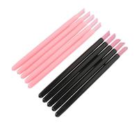 POPETPOP Double-Ended Nail Polish Pen Dead Skin Remove Pen 2 Sets Pink and Black for Professional and Home Use