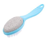 POPETPOP Double Sided Foot Scrubber Foot Pedicure Tool Portable Safe to Use Pumice Stone Brush for Men Women Travel