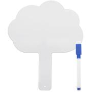 POPETPOP Double-Sided Handheld Student Dry Erase Answer Paddle Board with Handle and Marker, Portable Classroom Whiteboard for ’ Writing, Drawing, and Quiz Activities Random Random Color