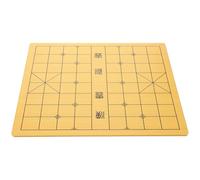 POPETPOP Double-Sided Wooden Chessboard with Gobang and Chinese Chess 0.3 Inch Grid Board Game Accessory for Family and Party Use