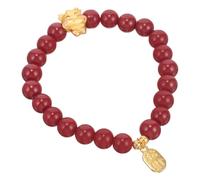 POPETPOP Dragon Zodiac Bracelet Red Beaded Bracelet Cartoon Dragon Alloy Rope Rhinestone Classical Fashion Fade Resistant Discoloration Resistant for Women and Men