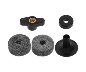 POPETPOP Drum Cymbal Hardware Set Lightweight Plastic Cymbal Mount Split Screw Washer Felt Pads Shock Absorption for Drum Set Maintenance and Drummers