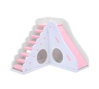 POPETPOP Dwarf Hamster Toys Wooden House Slide Boys and Girls Pet Hamster Supplies Cozy Sleeping Hut