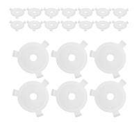 POPETPOP E27 to E10 Lamp Shade Reducing Rings 24Pcs White 10Mm Diameter Washer for Stable Installation in Pendant and Floor Lamp Fixtures