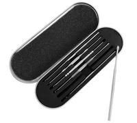 POPETPOP Ear Cleaner Tools Wax Extraction Tool 6pcs Stainless Steel with Spiral Ear Picks and Storage Box, Portable and Easy to Clean for Family Use