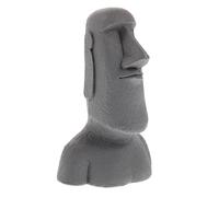 POPETPOP Easter Island Head Statue Resin Moai Figurine Desktop Decor Creative Ornament Moai Resin Ornaments