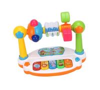 POPETPOP Educational Piano with Glowing Lights Multifunctional Musical Plaything for Early Development Plastic Electrical for Boys and Birthday and Christmas Random Color