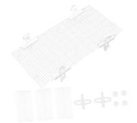 POPETPOP Egg Crate Aquarium White 4pcs Fish Net Aquarium Divider Plastic Grid Tank Isolation Board