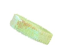 POPETPOP Elastic Sequin Headband for Women, Light Green Bright and Vibrant Hair Band Padded Design, for Holding Hair of Eyes at Halloween and Carnivals