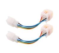 POPETPOP Electric Bike Motor Cable Assembly 2Pcs with Hall Type A, Phase Angle Converter for E-Bike and Electric Scooter Controller, Easy Setup