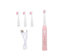 POPETPOP Electric Toothbrush and Deep Cleaning Abs Toothbrush USB Charging with Soft Bristle Brush Colour Suitable for Gum and