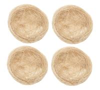 POPETPOP Elegant Garden Ornament Thickened Jute Weave Bird Nest for Birds Landscape Decor