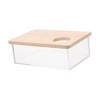 POPETPOP Elegant Hamster Bath Box Small Pet Supplies Sand Digging Box for Chinchilla