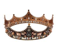 POPETPOP Elegant Rhinestone Headdress Alloy Wedding Crown for Bride, Easy to Attach and Not Easy to Fall, for Birthday and Anniversary Celebrations