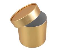 POPETPOP Elegant round Golden Gift Box for Bouquet and Present, Portable Paper Flower Box with Lid, Easy to Clean, for Birthday and Showers Random Color