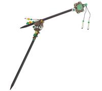 POPETPOP Elegant Wooden and Metal Hair Chopsticks Not Easy to Break or Deform Butterfly and Flower Design 2pcs for Women Hair Accessories for Wedding and Prom Hairstyles