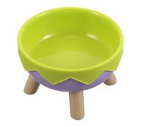 POPETPOP Elevated Pet Food and Water Dishes Tilted Bowl Ergonomic Design Plastic Raised Cat Eating Bowl Anti-slip Pet Feeder for Dogs