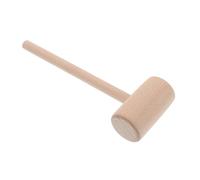 POPETPOP Ergonomic Wooden Mallet for Leatherworking and Woodworking Beechwood Craft Tool with Balanced Head for Precise Strikes Comfortable Grip DIY Hammer for Home Projects