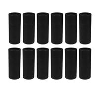 POPETPOP essential oils case storage 12pcs Round Black Paper Cylinder Packing Boxes for 30ml Bottles, Protective Packaging for Office and Home Use
