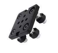 POPETPOP European 2040 Aluminum Profile Pulley T-slot Mini Five-wheel Gantry Plate for 3d Printer Accessories, Black Industrial Pulley for Precise Printing Parts