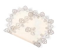 POPETPOP European Style Oval Lace Table Runner Tablecloth for Dining Room, Water-soluble Lace Decorative Cover, Elegant Party Table Decoration, Wedding Centerpiece Linens