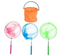 POPETPOP Extendable Fish Nets for Lightweight Retractable Butterfly and Catcher Nets with Stainless Steel Frame Portable Small Fish and Bug Catching Tools for Outdoor Exploration and