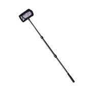 POPETPOP Extendable Fishing Mesh Net - Plastic Pole Handle Telescopic Landing Net Tuck Net for Fish Tank Lakes Ponds Small