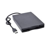 POPETPOP External USB Floppy Disk Drive Portable Data Transfer Device for Laptop Compatible with Operating Systems Lightweight Compact Design Shock and Noise Reduction Technology Black