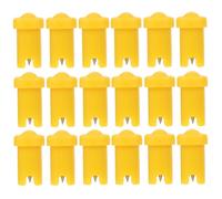 POPETPOP Eyelash Glue Bottle Needles Replacement Tips Pp and Stainless Steel Material 100pcs Yellow Convenient Anti-blocking Design for Glue Bottles for Professional