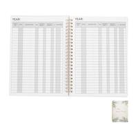 POPETPOP Financial Checkbook Organizer Paper Ledger Book for Efficient Financial Management and Currency Tracking, Personal Account Tracker for Individuals On-the-go