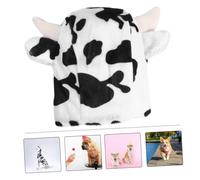 POPETPOP Fine Crafted Pet Hat Adornment Cow Shaped Dog Costume Party Pet Cosplay h