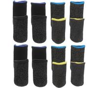 POPETPOP Finger Sleeves for Mobile Phone Games 8 Pairs Thin Breathable Sweat-Resistant Protective Covers for Gaming Sessions