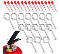 POPETPOP Fire Extinguisher Safety Pins Replacement Pull Pins with Tamper Seals Metal Fire Extinguisher Lock Pins Set for Secure Parts Safety