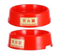 POPETPOP Fire Extinguisher Stand Mount Plastic Red Glow the Dark Holder for Fire Extinguisher, Convenient Storage for Public Places