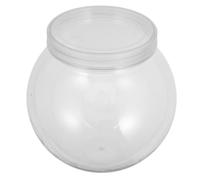 POPETPOP Fish Bowl Plastic Pet 2200ml Viewing Desktop Decorative Bowl for Office and Home Portable Fish Tank Easy Maintenance