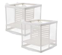 POPETPOP Fish Breeding Tank Separator Aquarium Nursery Box Sturdy Plastic and Polyester Fish Breeding Isolation Net