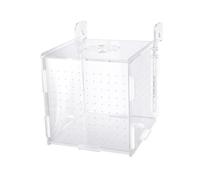 POPETPOP Fish Tank Breeding Isolation Box Multifunctional Hatching Box Incubator with Floating Cover Acrylic Preventing Attack from Adult Fish Suitable for Medaka and Bettas for Aquarium