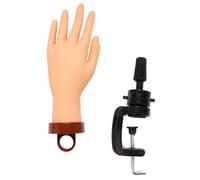 POPETPOP Flexible and Training Nail for Art Design Practice Manicure Hand Model with High Simulation Lightweight Pvc Material Suitable