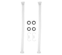 POPETPOP Flexible or Kit Extension with Sink Plastic P-Trap Drain Pipe and Standard Threaded Ends, Bendable Basin Water Tube for Upgrades Bathroom Kitchen