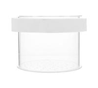 POPETPOP Floating Fish Tank Breeding Box with Lid 10x8cm Aquarium Fish Separator Nursery Isolation for Small Fry and Egg Protection