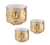 POPETPOP Flower Pot and Cold-resistant High-strength Features Gardening Planter Modern Simplicity Ceramic with Painted Pottery Material for Home and Living Room Balcony Decoration