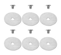POPETPOP Flute Repair Kit Stainless Steel Flute Screws with Gasket 12pcs Set Including Large Washers for Fixing Key Screws Suitable and Replacement