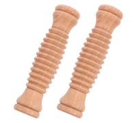 POPETPOP Foot Massage Roller 2Pcs Wooden Manual Massager for Reflexology Deep Tissue Muscle Relief Suitable for Yoga and Leg Fitness