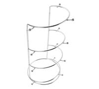 POPETPOP Four Tier Headband Display Stand Multi Layer Hair Hoop Organizer for Retail Stores Spacious Iron Headpiece Holder and Easy to Assemble