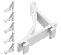 POPETPOP Fridge Shelf Replacement Clips and Easy Installation 6pcs for Metal Shelving Aluminium Alloy Refrigerator Parts with Exceptional Loadbearing Capacity Suitable for Cooling Racks