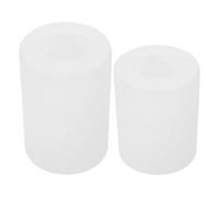 POPETPOP Frosted Milk White Glass Cylinder Lampshades 2Pcs Explosion-Proof E27 Base 90X130Mm 100X150Mm Replacement Glass Shades for Floor and Table Lamps Suitable for Home and Hotel